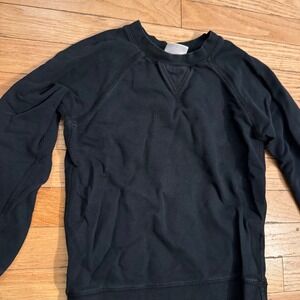 Hanna Andersson Kids Black Cotton French Terry Sweatshirt Size 120 US 6-7